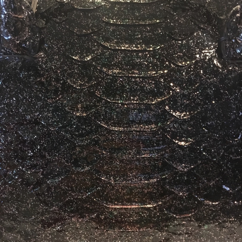 New La Perla Black Metallic Python Bag - Picture 4 of 4